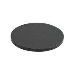Pastry Tek Round Black Cardboard Cake Drum Board - Covered Edge - 8