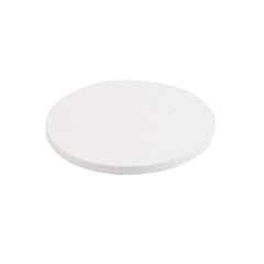 Pastry Tek Round White Cardboard Cake Drum Board - Covered Edge - 8