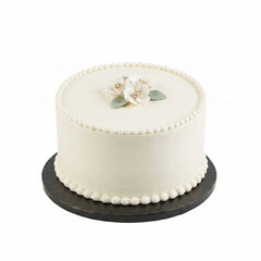 Pastry Tek Round Black Cardboard Cake Drum Board - Covered Edge - 10