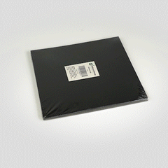 Pastry Tek Square Black Cardboard Cake Drum Board - Covered Edge - 10