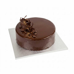 Pastry Tek Square Metallic Silver Cardboard Cake Drum Board - Covered Edge - 12