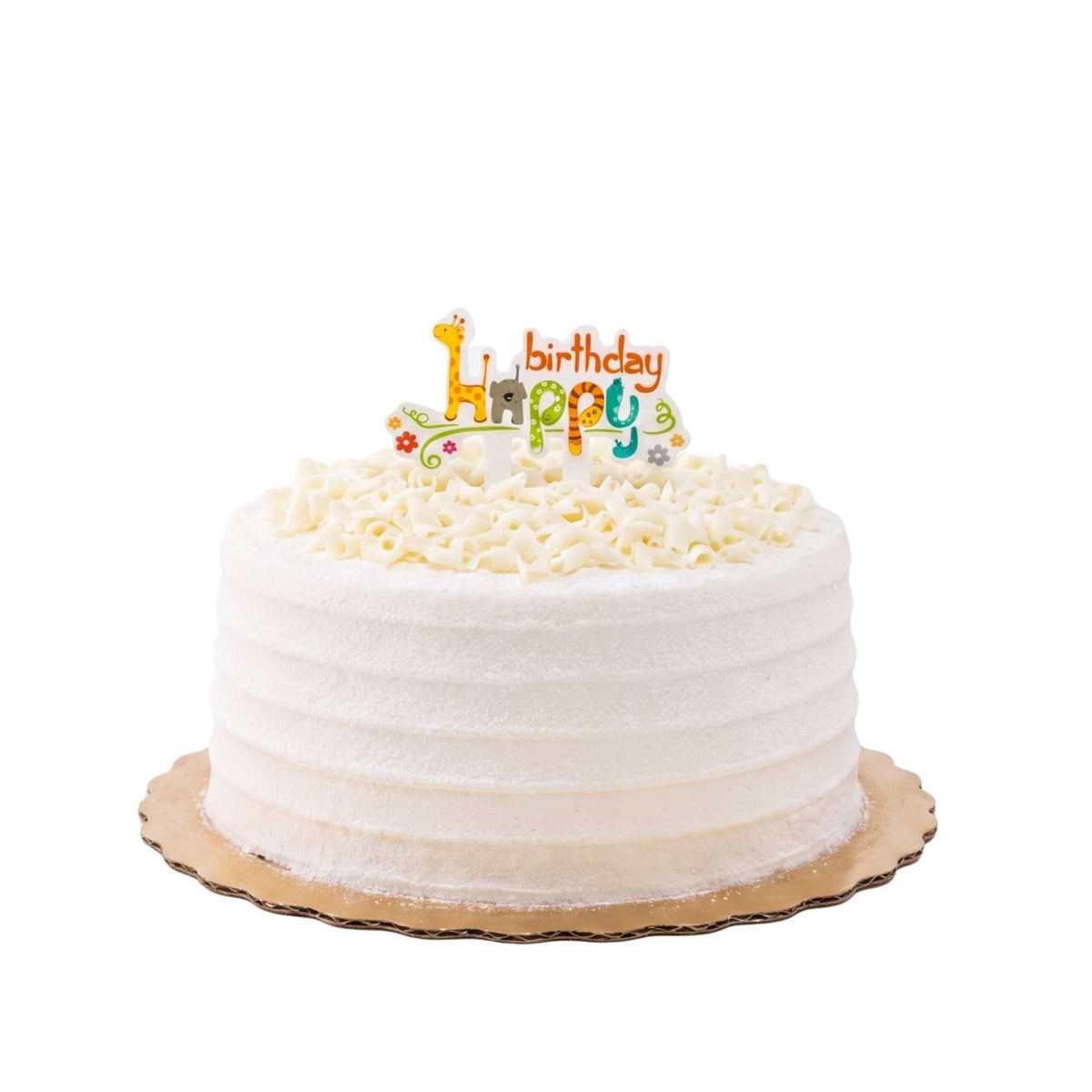 Top Cake Assorted Paper Happy Birthday Cake Topper - Jungle Safari - 3 3/4" x 2 3/4" - 100 count box