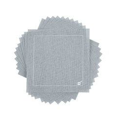 Luxenap Square Gray Cotton Cocktail Napkin - Organic, Disposable - 4 1/2