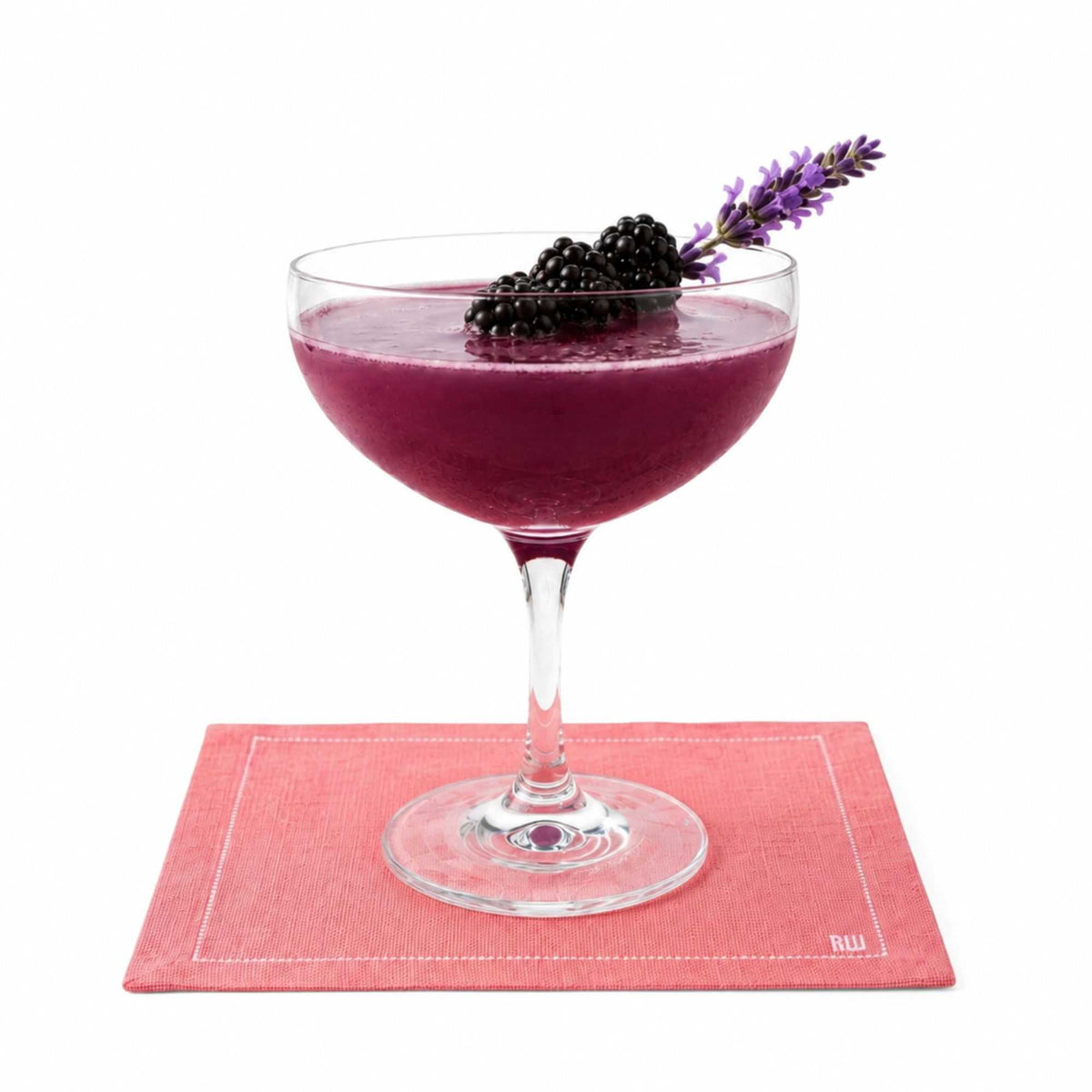 Luxenap Square Pink Cotton Cocktail Napkin - Organic, Disposable - 4 1/2" x 4 1/2" - 500 count box