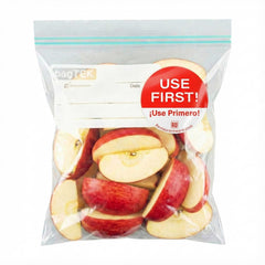 RW Smart Red Paper Use First Food Rotation Label - Removable, Bilingual - 2