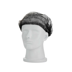 Clean Tek Professional Black Disposable Bouffant Cap Hair Net - 21