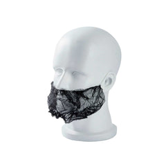 Clean Tek Professional Black Disposable Beard Cover - 19