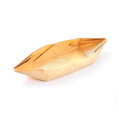 Bio Tek 12 oz Kraft Paper Handmade Origami Boat - Greaseproof - 13 1/2
