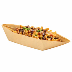 Bio Tek 12 oz Kraft Paper Handmade Origami Boat - Greaseproof - 13 1/2