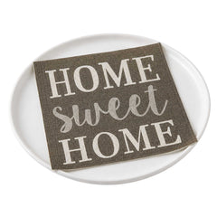 Luxenap Dark Gray Paper Luncheon Napkin - Home Sweet Home - 13