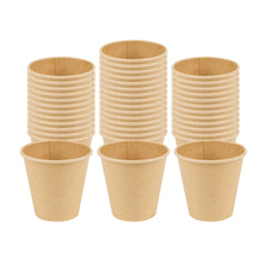 Restpresso 8 oz Natural Paper Unbleached Coffee Cup - Single Wall - 3 1/2