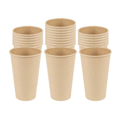 Restpresso 16 oz Natural Paper Unbleached Coffee Cup - Single Wall - 3 1/2