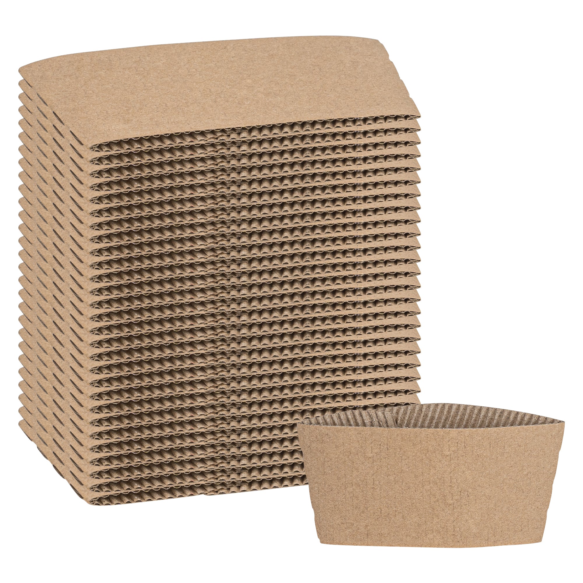 Restpresso Kraft Paper Coffee Cup Sleeve - Fits 12 / 16 / 20 oz Cups - 1000 count box
