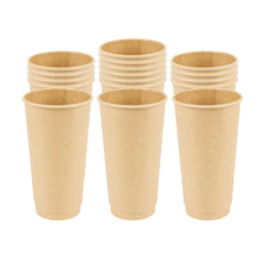 Restpresso 20 oz Kraft Paper Coffee Cup - Double Wall - 3 1/2
