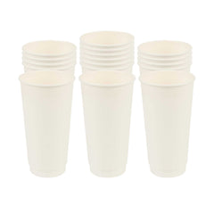 Restpresso 20 oz White Paper Coffee Cup - Double Wall - 3 1/2