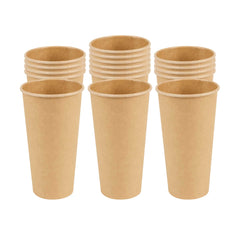 Restpresso 20 oz Natural Paper Unbleached Coffee Cup - Single Wall - 3 1/2