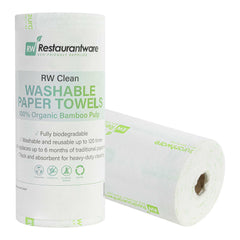 RW Clean White Bamboo Washable Paper Towel Roll - 11