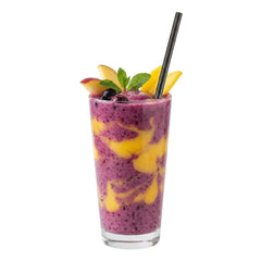 Bev Tek Black Paper Straw - Wrapped, Biodegradable, 6mm - 7 3/4