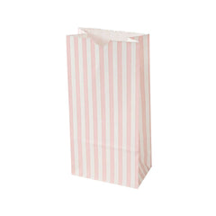 Bag Tek Peach and White Paper Bag - 2 lb - 4 1/4