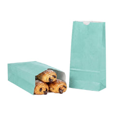 Bag Tek Turquoise Paper Bag - 2 lb - 4 1/4