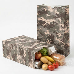 Bag Tek Camouflage Paper Bag - 12 lb - 7