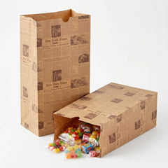 Bag Tek Kraft Newsprint Paper Bag - 12 lb - 7
