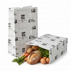Bag Tek Newsprint Paper Bag - 12 lb - 7