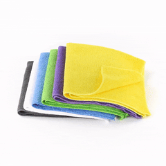 Clean Tek Professional Microfiber Cleaning Cloth - 6 Colors - 16