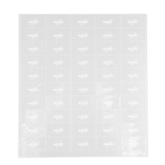 Label Tek Plastic Mojito Label - Clear with White Font, Water-Resistant - 2