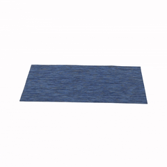 Sovereign Rectangle Blue Vinyl Woven Placemat - 16