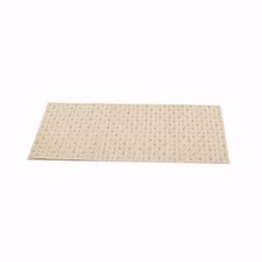 Speculo Rectangle Tan Vinyl Woven Placemat - Wave Pattern - 16