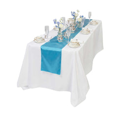 Table Tek Sky Blue Satin Table Runner - 12