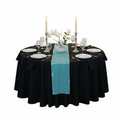 Table Tek Teal Satin Table Runner - 12