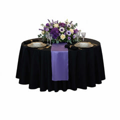 Table Tek Lavender Purple Satin Table Runner - 12
