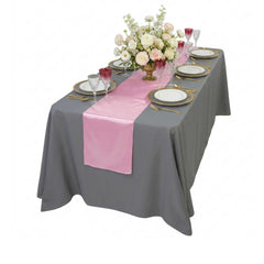 Table Tek Light Pink Satin Table Runner - 12
