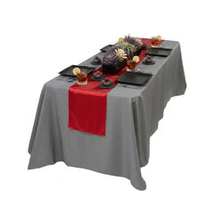 Table Tek Red Satin Table Runner - 12