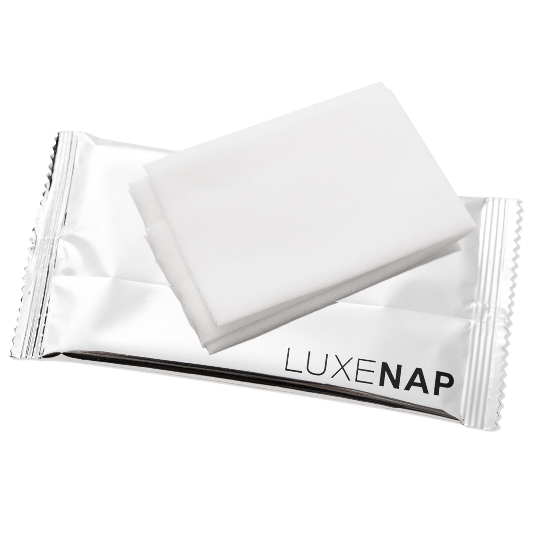 Luxenap White Moist Towelette - Aloe-Scented, Alcohol Free - 5 1/4" x 2 1/2" - 100 count box