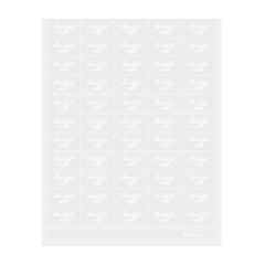 Label Tek Plastic Chocolate Milk Label - Clear with White Font, Water-Resistant - 2