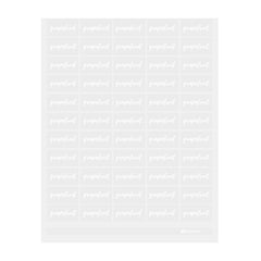 Label Tek Plastic Grapefruit Label - Clear with White Font, Water-Resistant - 2
