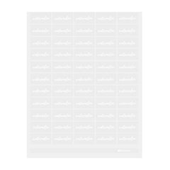 Label Tek Plastic Watermelon Label - Clear with White Font, Water-Resistant - 2