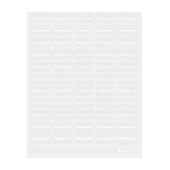 Label Tek Plastic Tamperproof Label - Clear with White Font, Water-Resistant - 2