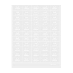 Label Tek Plastic Fresh Squeezed Label - Clear with White Font, Water-Resistant - 2