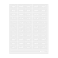 Label Tek Plastic Carrot Label - Clear with White Font, Water-Resistant - 2
