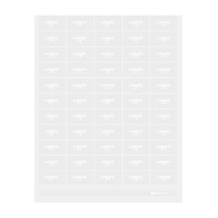 Label Tek Plastic Veggie Label - Clear with White Font, Water-Resistant - 2