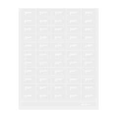 Label Tek Plastic Green Label - Clear with White Font, Water-Resistant - 2