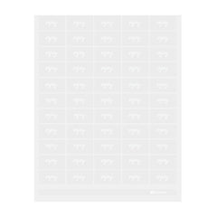 Label Tek Plastic Enjoy Label - Clear with White Font, Water-Resistant - 2