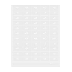Label Tek Plastic Milk Label - Clear with White Font, Water-Resistant - 2