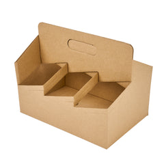 Restpresso Kraft Paper Altalena Drink Carrier - Fits 6 Cups - 11 3/4