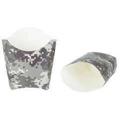 Bio Tek 2 oz Camouflage Paper Fry Cup / Snack Container - 4