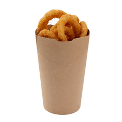 Bio Tek 16 oz Round Kraft Paper To Go Fry Cup - 3 1/4